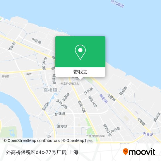 外高桥保税区d4c-77号厂房地图