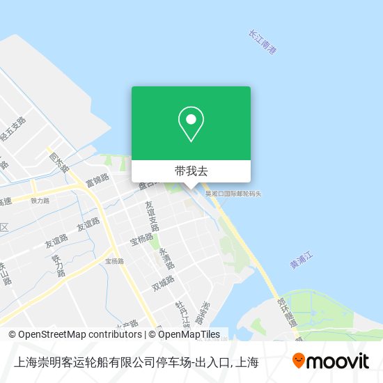 上海崇明客运轮船有限公司停车场-出入口地图