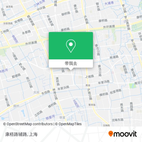 康梧路辅路地图