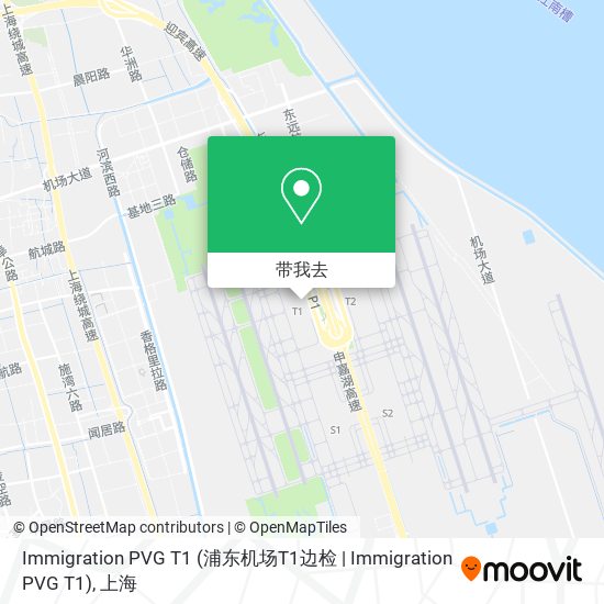 Immigration PVG T1 (浦东机场T1边检 | Immigration PVG T1)地图