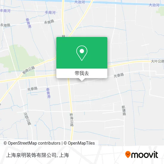 上海泉明装饰有限公司地图