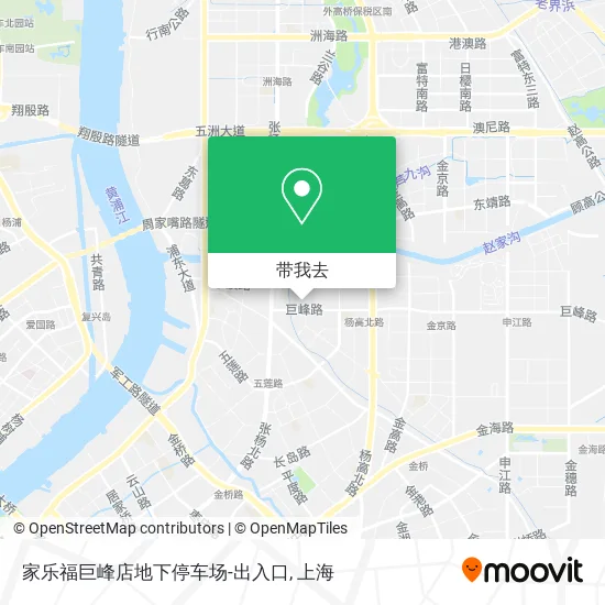 家乐福巨峰店地下停车场-出入口地图