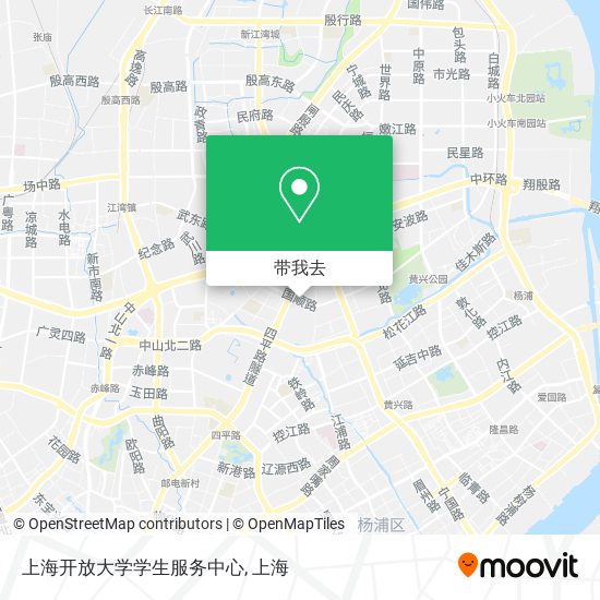 上海开放大学学生服务中心地图
