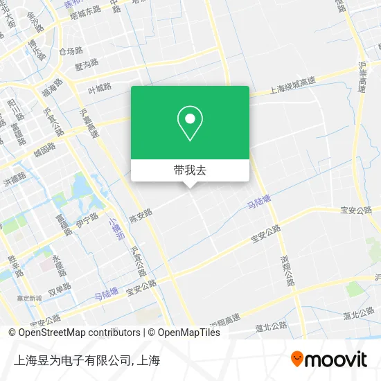 上海昱为电子有限公司地图