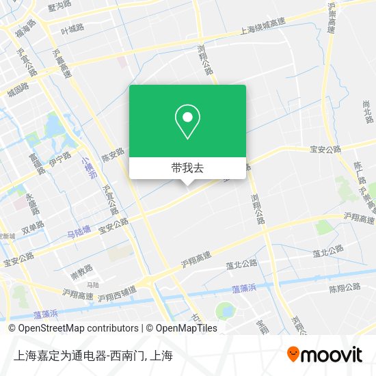 上海嘉定为通电器-西南门地图