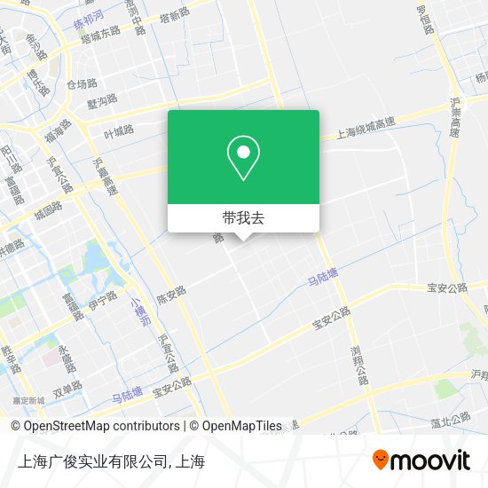 上海广俊实业有限公司地图
