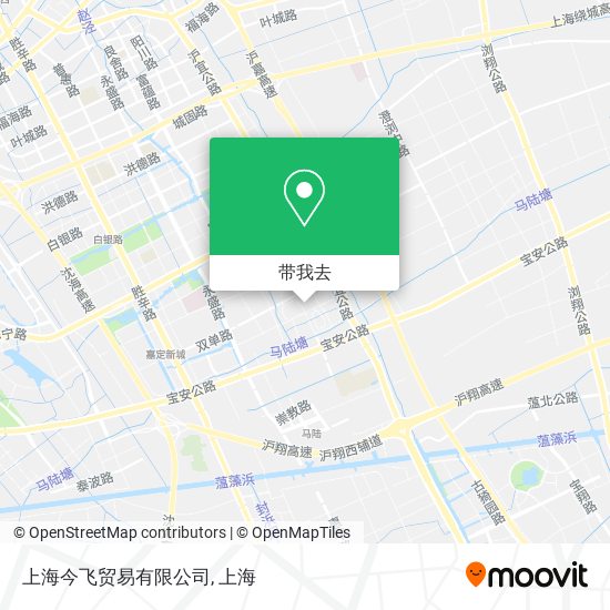 上海今飞贸易有限公司地图