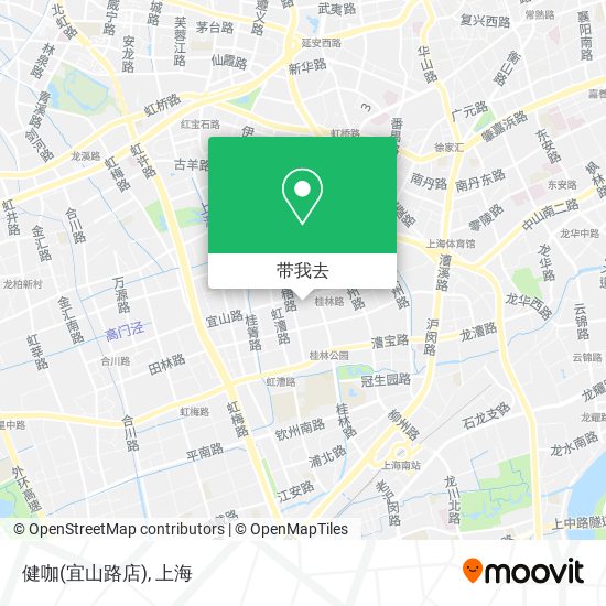 健咖(宜山路店)地图