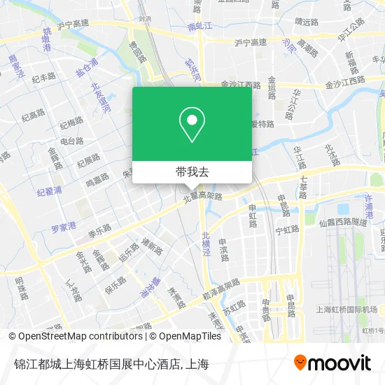锦江都城上海虹桥国展中心酒店地图