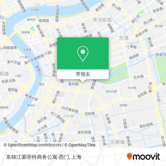 东锦江索菲特商务公寓-西门地图