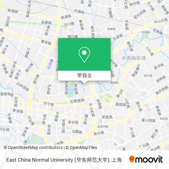 East China Normal University (华东师范大学)地图