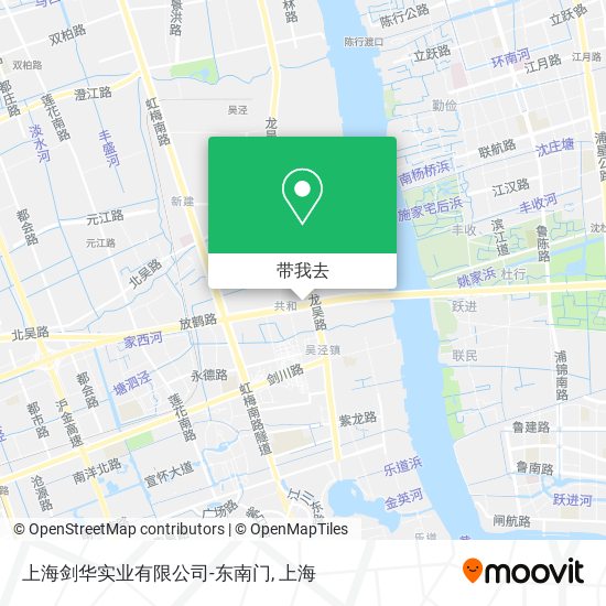 上海剑华实业有限公司-东南门地图