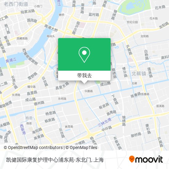 凯健国际康复护理中心浦东苑-东北门地图