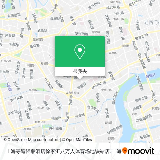 上海等逅轻奢酒店徐家汇八万人体育场地铁站店地图