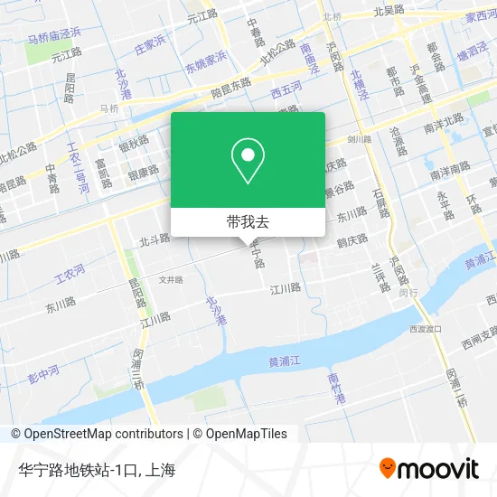 华宁路地铁站-1口地图