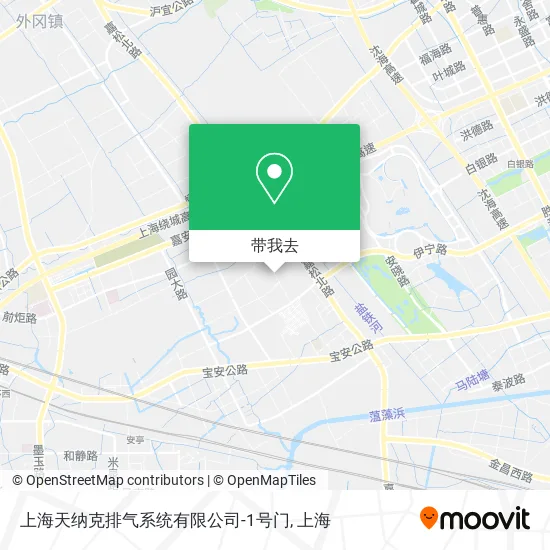 上海天纳克排气系统有限公司-1号门地图