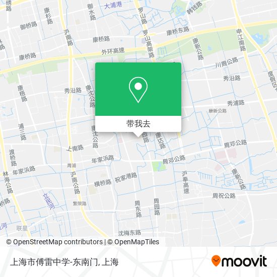 上海市傅雷中学-东南门地图