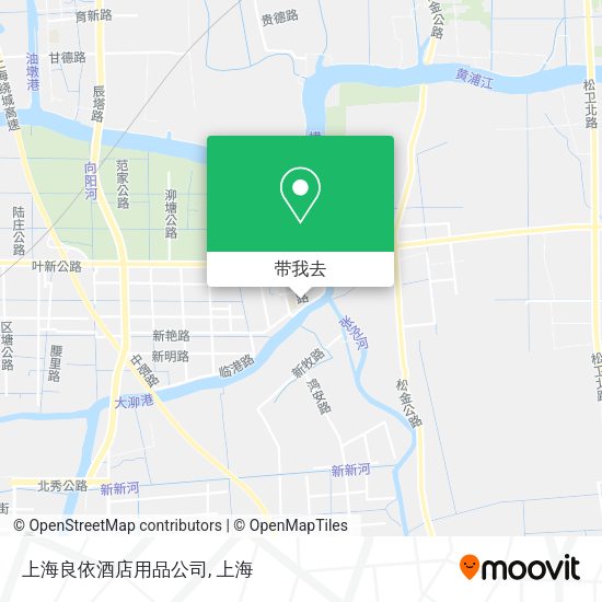 上海良依酒店用品公司地图