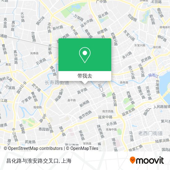 昌化路与淮安路交叉口地图