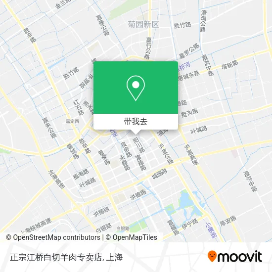 正宗江桥白切羊肉专卖店地图