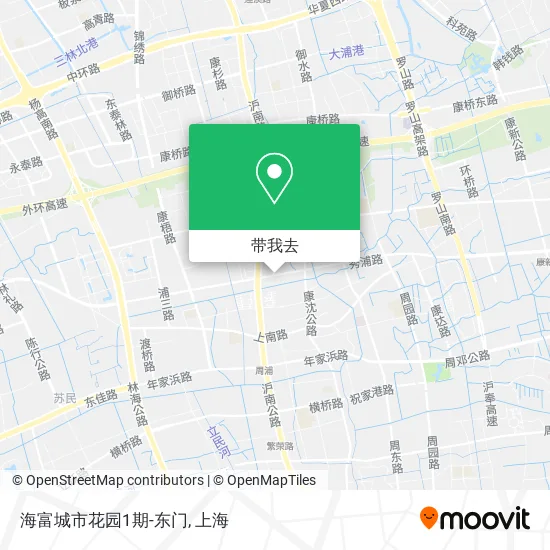 海富城市花园1期-东门地图