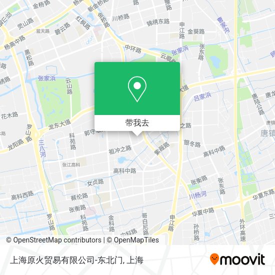 上海原火贸易有限公司-东北门地图