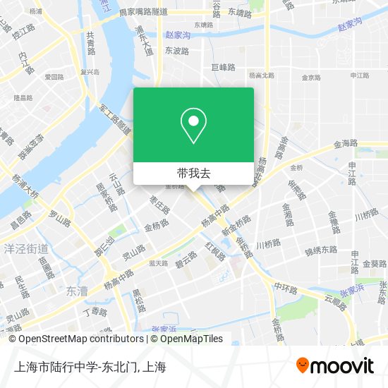 上海市陆行中学-东北门地图