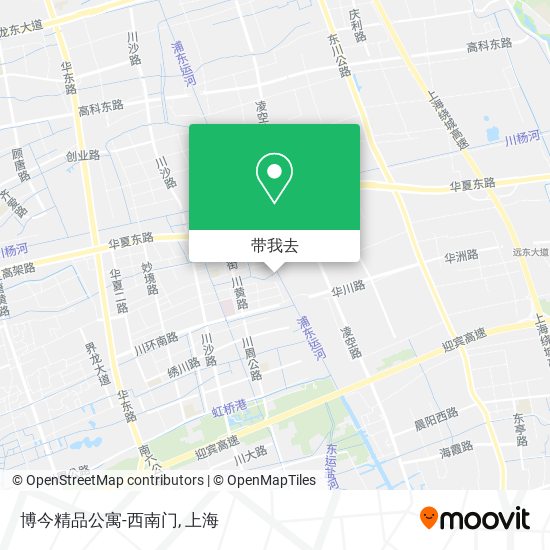 博今精品公寓-西南门地图