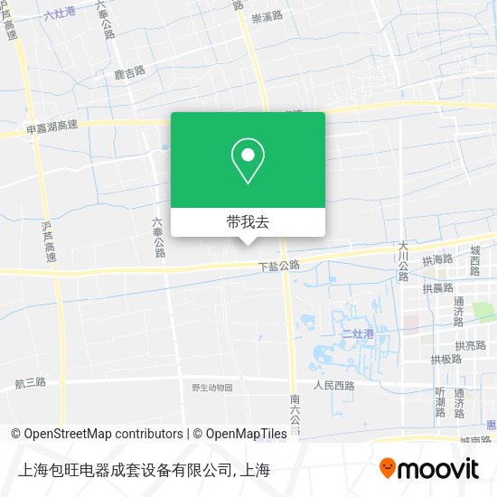 上海包旺电器成套设备有限公司地图