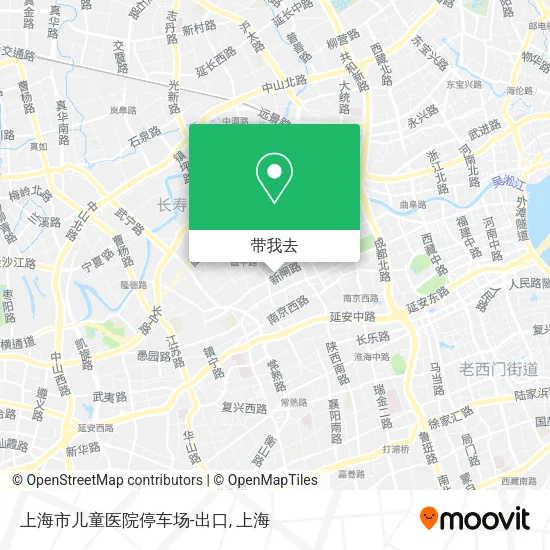 上海市儿童医院停车场-出口地图