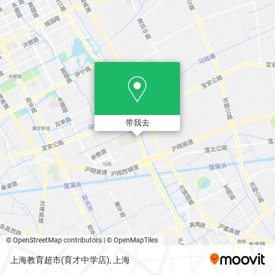 上海教育超市(育才中学店)地图