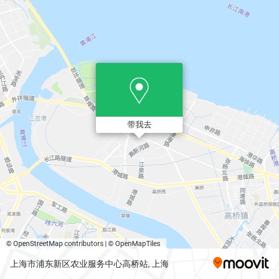 上海市浦东新区农业服务中心高桥站地图