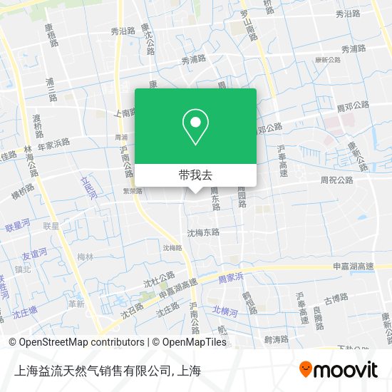 上海益流天然气销售有限公司地图
