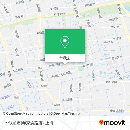 华联超市(年家浜路店)地图