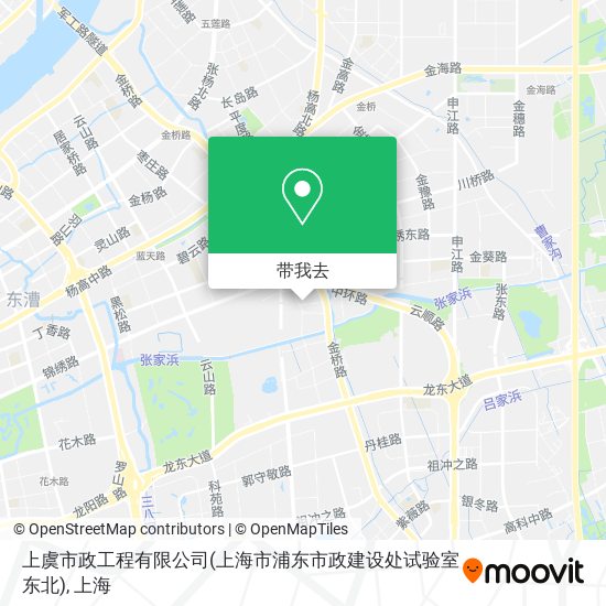 上虞市政工程有限公司(上海市浦东市政建设处试验室东北)地图