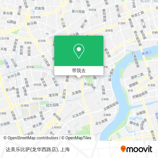 达美乐比萨(龙华西路店)地图