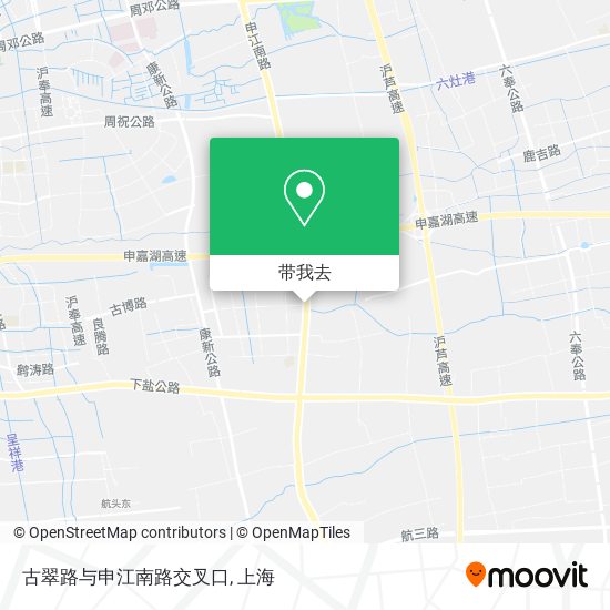 古翠路与申江南路交叉口地图