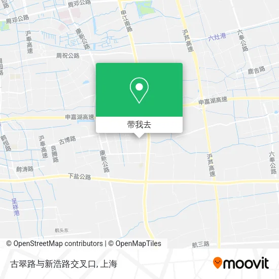 古翠路与新浩路交叉口地图