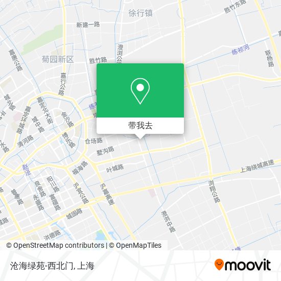 沧海绿苑-西北门地图