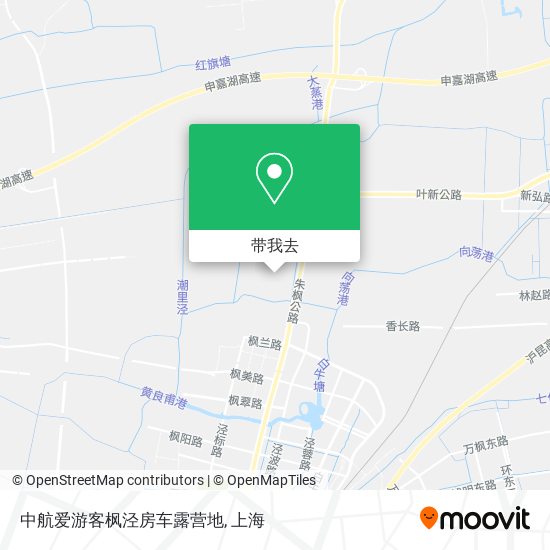 中航爱游客枫泾房车露营地地图