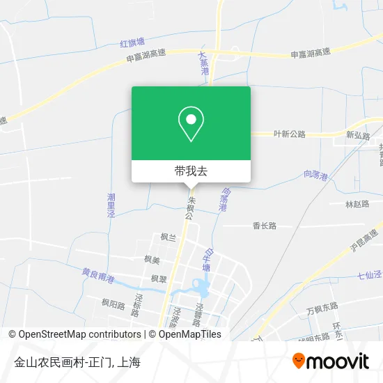 金山农民画村-正门地图