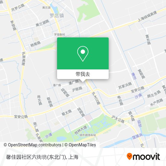 馨佳园社区六街坊(东北门)地图