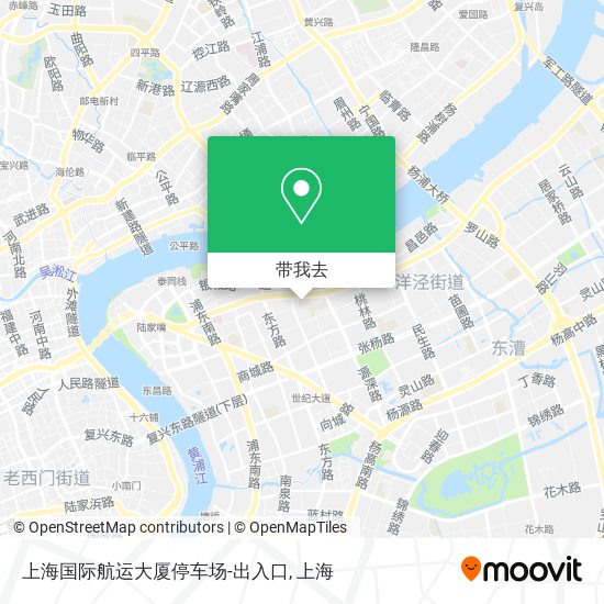 上海国际航运大厦停车场-出入口地图