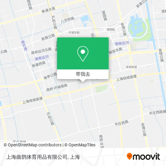 上海曲鹊体育用品有限公司地图