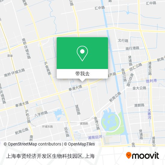 上海奉贤经济开发区生物科技园区地图