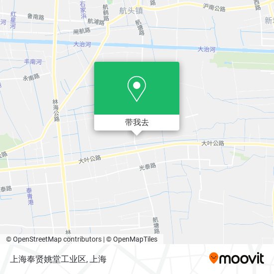 上海奉贤姚堂工业区地图