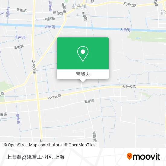 上海奉贤姚堂工业区地图