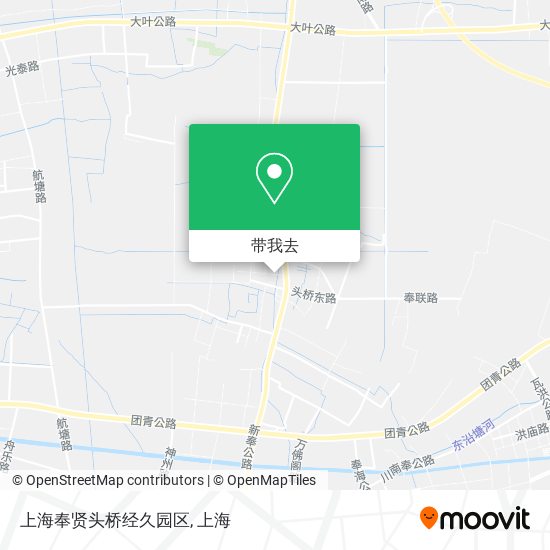 上海奉贤头桥经久园区地图