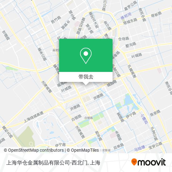 上海华仓金属制品有限公司-西北门地图