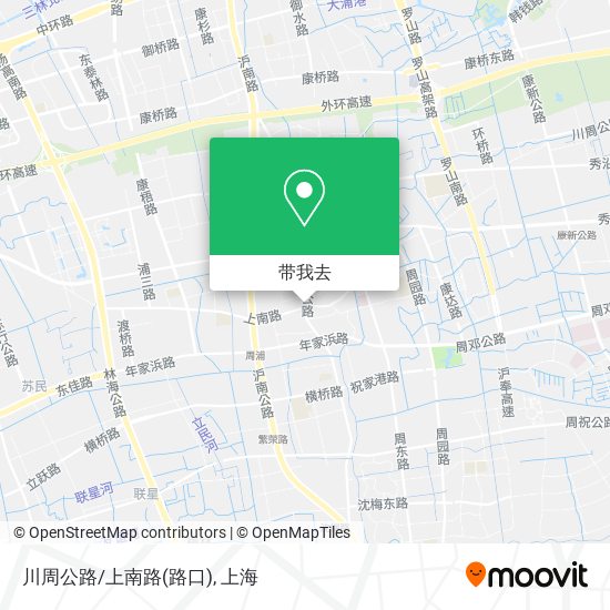 川周公路/上南路(路口)地图